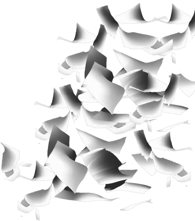 illustration de feuilles de papier qui tombent